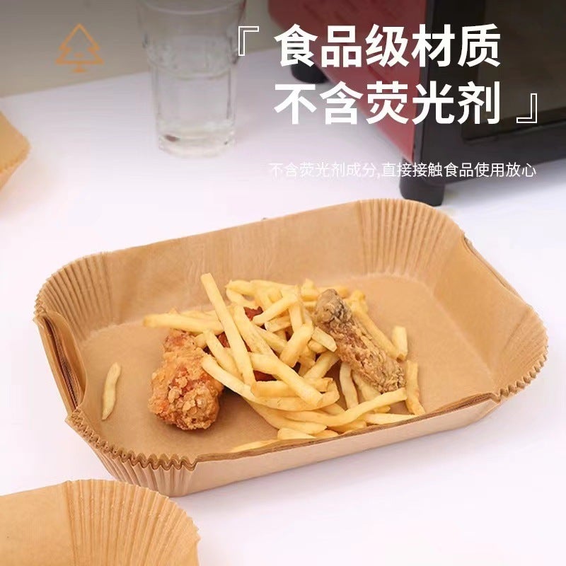 Disposable Air Fryer Special Paper Rectangular Ninja Oven Household Baking Silicone Oil Paper Thickened - Image 5